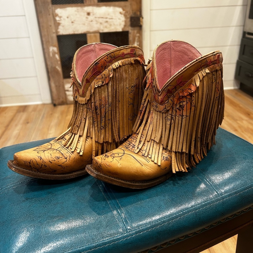 Gypsy Junk Fringe Booties